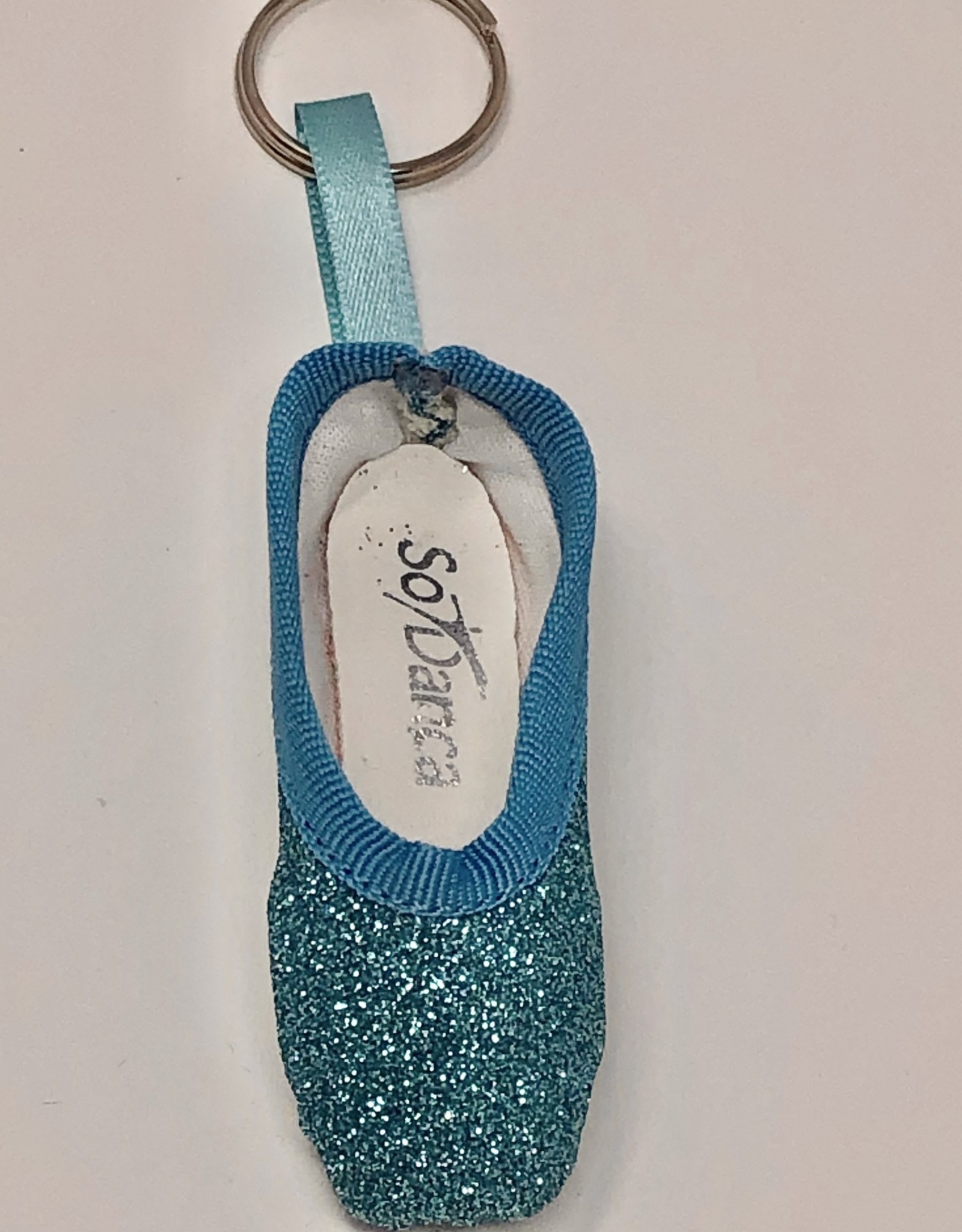 SoDanca Mini Pointe Shoe Keychain, Green