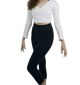 Pineapple Wide Band Crop Leggings - Duo Dance, The Dance Shoe Shop