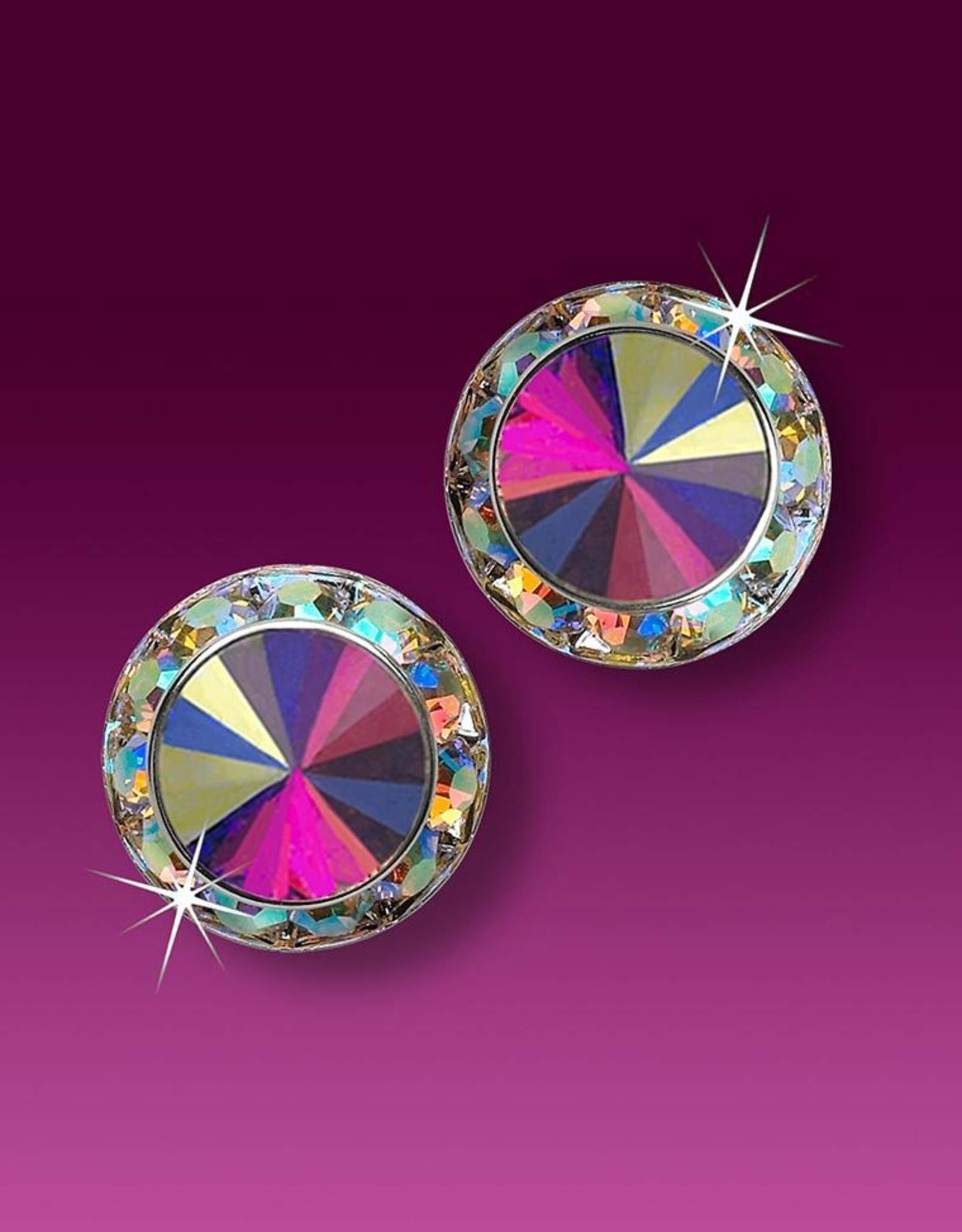 GG  Crystal Pierced Earrings