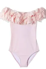 Pink Swimsuit with  Petals
