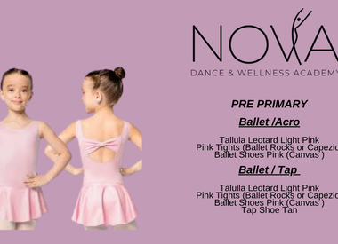 Pre-Primary Ballet/Acro or Ballet/Tap