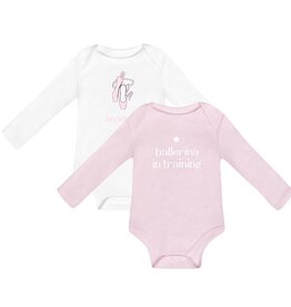Ballerina In Training Onesie Two Pack