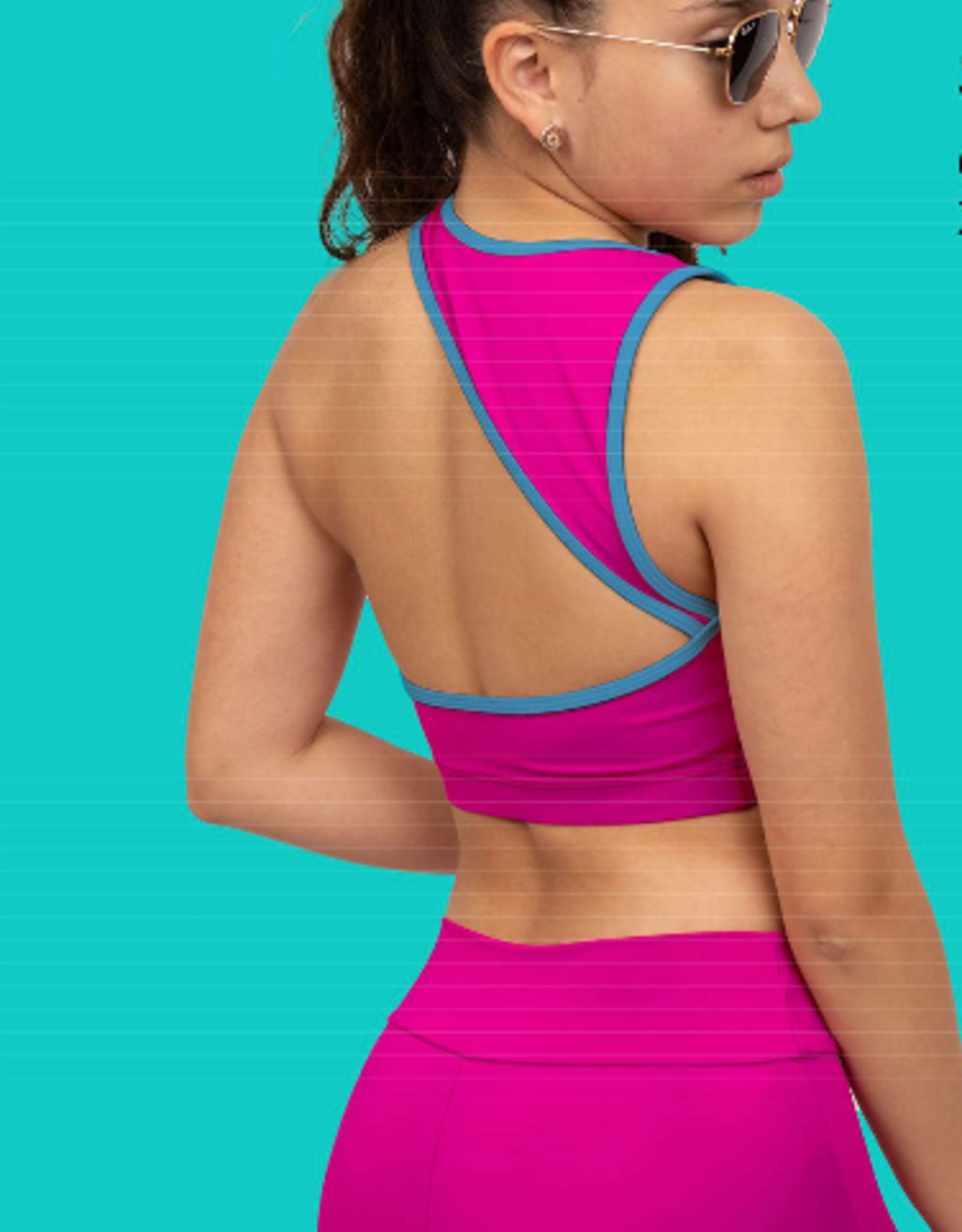 Demi Triangle Back Crop Top DT002