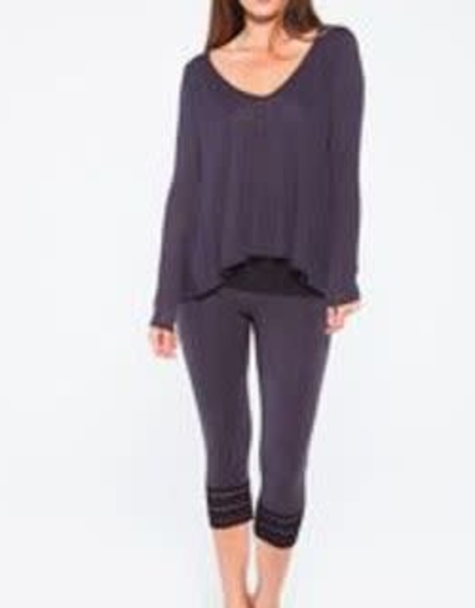 OmGirl OmGirl Whole Eyelet Capri EY3