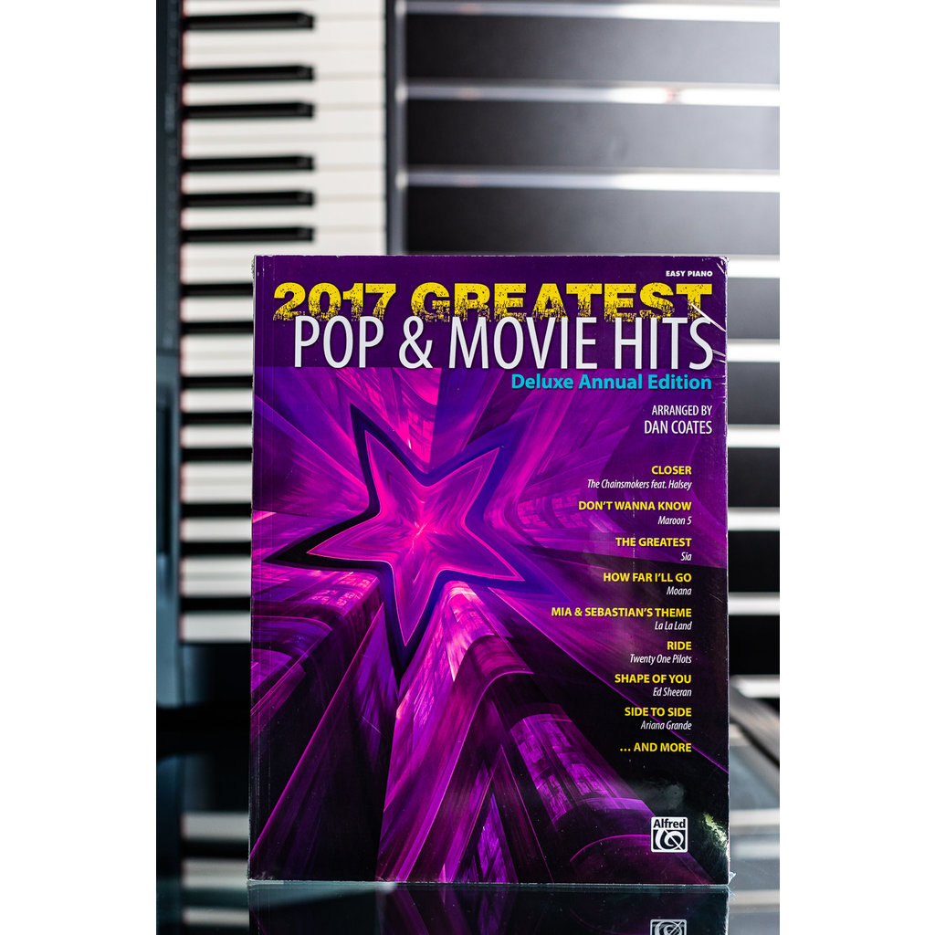 Alfred Music Alfred's Music "Greatest Pop & Movie Hits 2017" Sheet Music (Easy Piano)