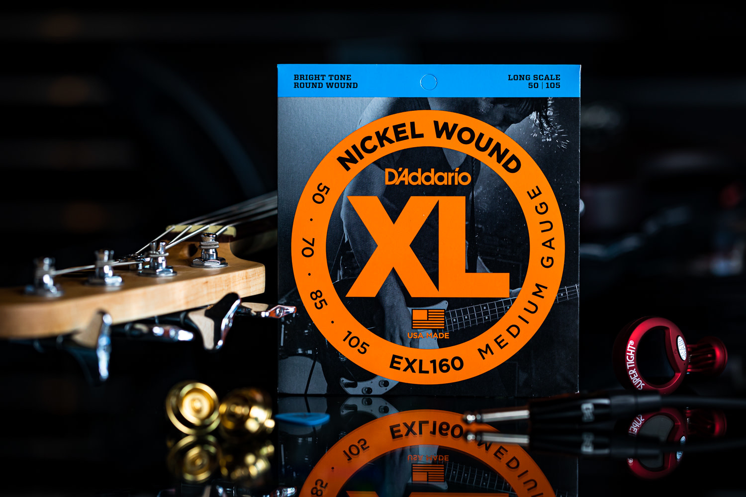 D'Addario XL 50-105 Nickel Wound Bass Strings