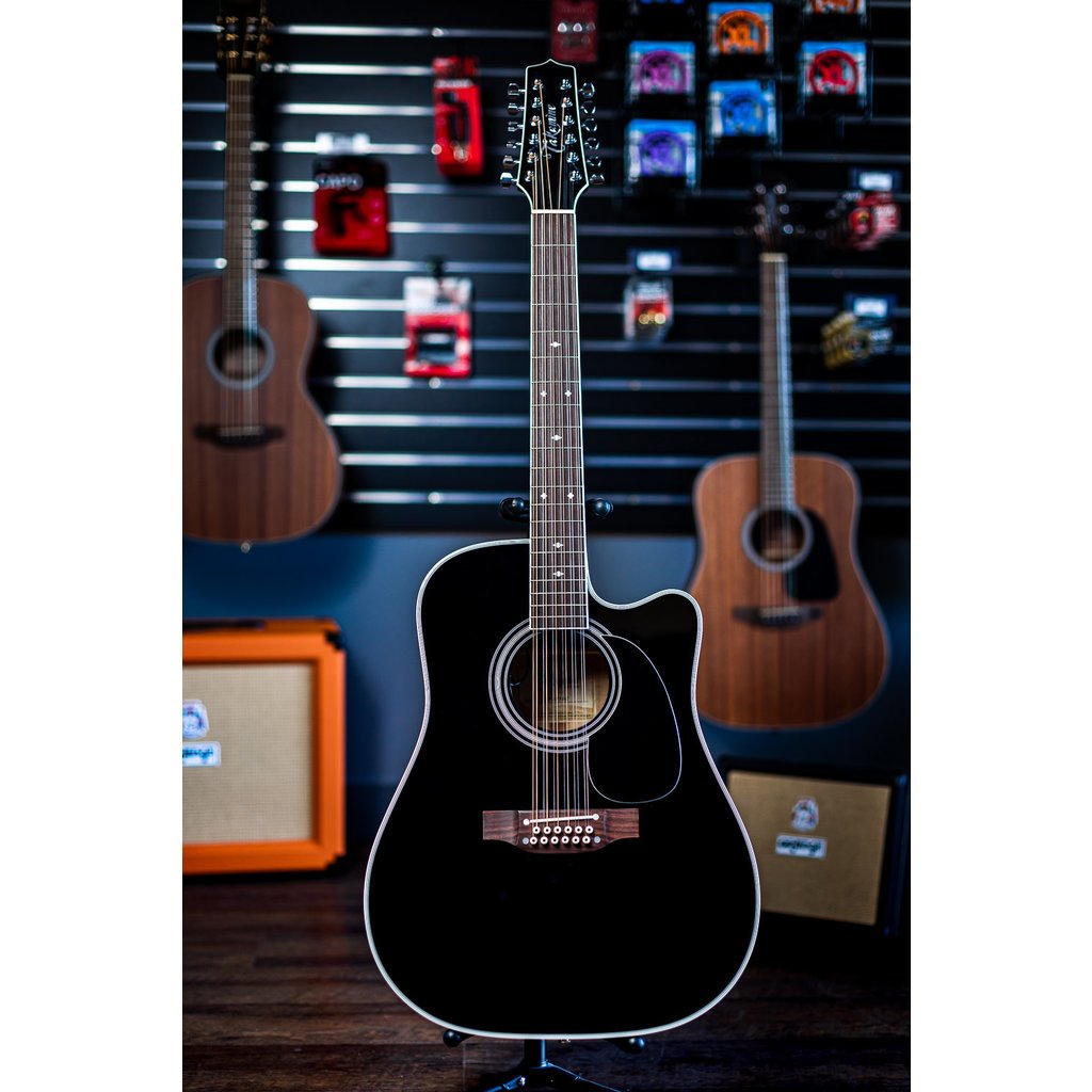 Takamine Takamine EF381SC Acoustic/Electric Guitar [12-String] (Black)