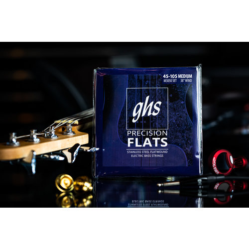 GHS 45-105 Stainless Steel Flat Wound Bass Strings