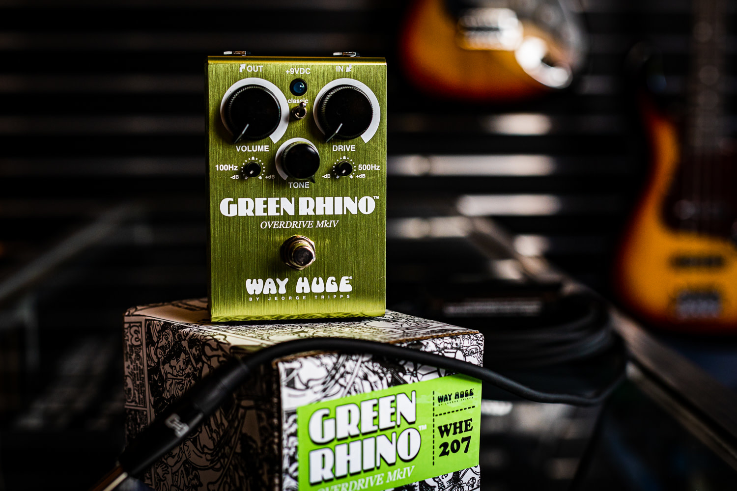 Way Huge Electronics WHE-207 Green Rhino MKIV Overdrive pedal