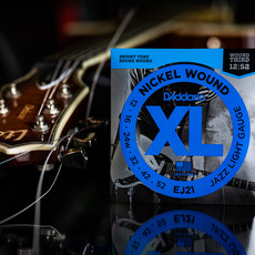 D'Addario D'Addario XL 12-52 Electric Guitar Strings, Nickel Wound, Jazz Light