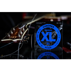 D'Addario D'Addario XL Chromes 12-52 Electric Guitar Strings, Flat Wound, Light