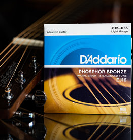 D'Addario D'Addario 12-53 Acoustic Guitar Strings, Phosphor Bronze, Light