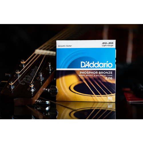 D'Addario D'Addario Phosphor Bronze Acoustic Guitar Strings Light 12-53 D'Addario D'Addario Phosphor Bronze Acoustic Guitar Strings Light 12-53