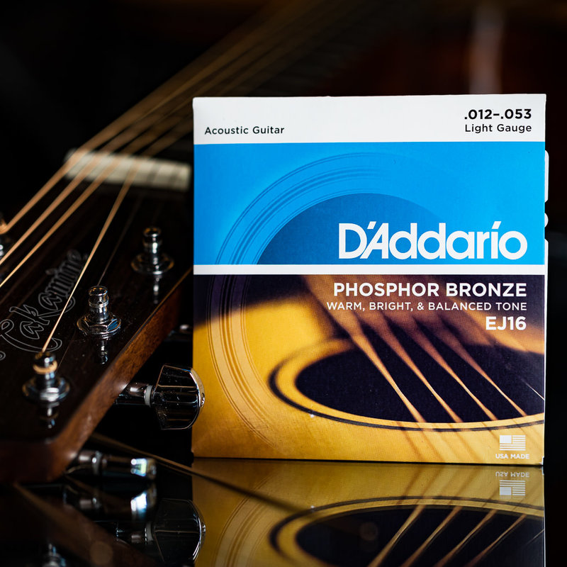 D'Addario D'Addario 12-53 Acoustic Guitar Strings, Phosphor Bronze, Light