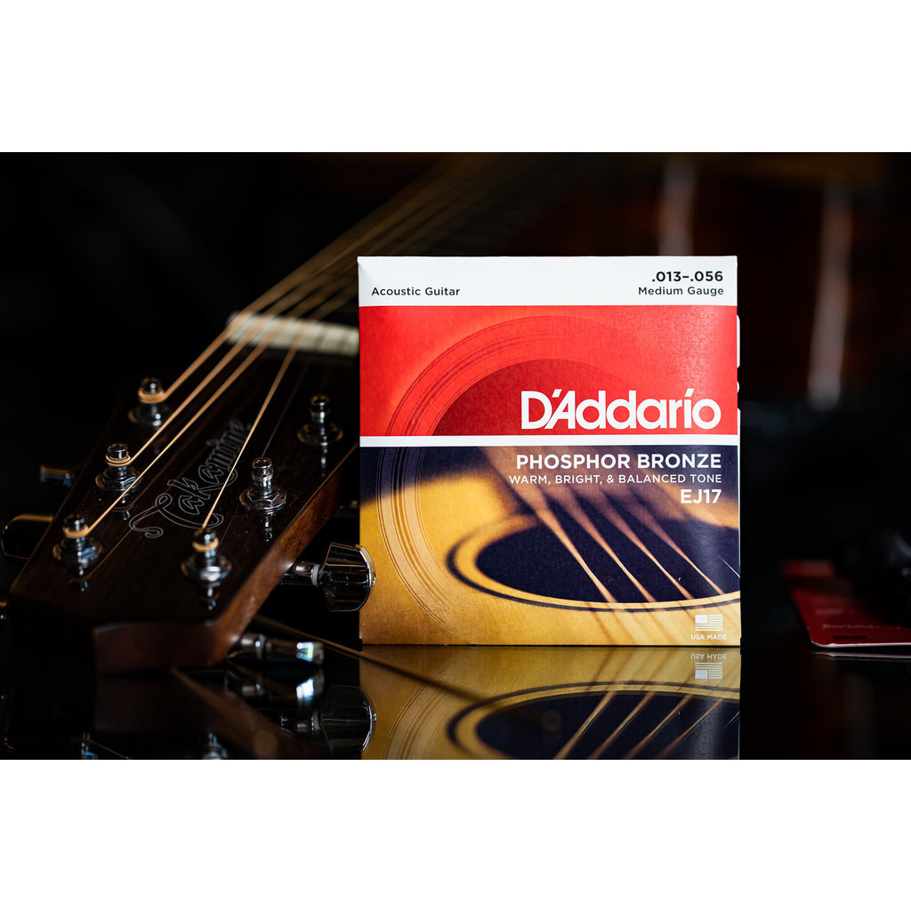 D'Addario D'Addario 13-56 Acoustic Guitar Strings, Phosphor Bronze, Medium