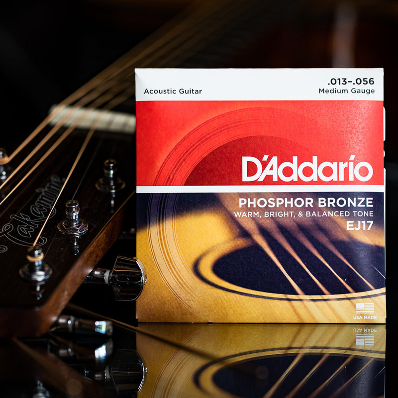 D'Addario D'Addario 13-56 Acoustic Guitar Strings, Phosphor Bronze, Medium