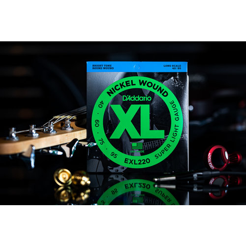 D'Addario D'Addario Nickel Wound Bass Strings Super Light 40-95 Long Scale D'Addario D'Addario Nickel Wound Bass Strings Super Light 40-95 Long Scale