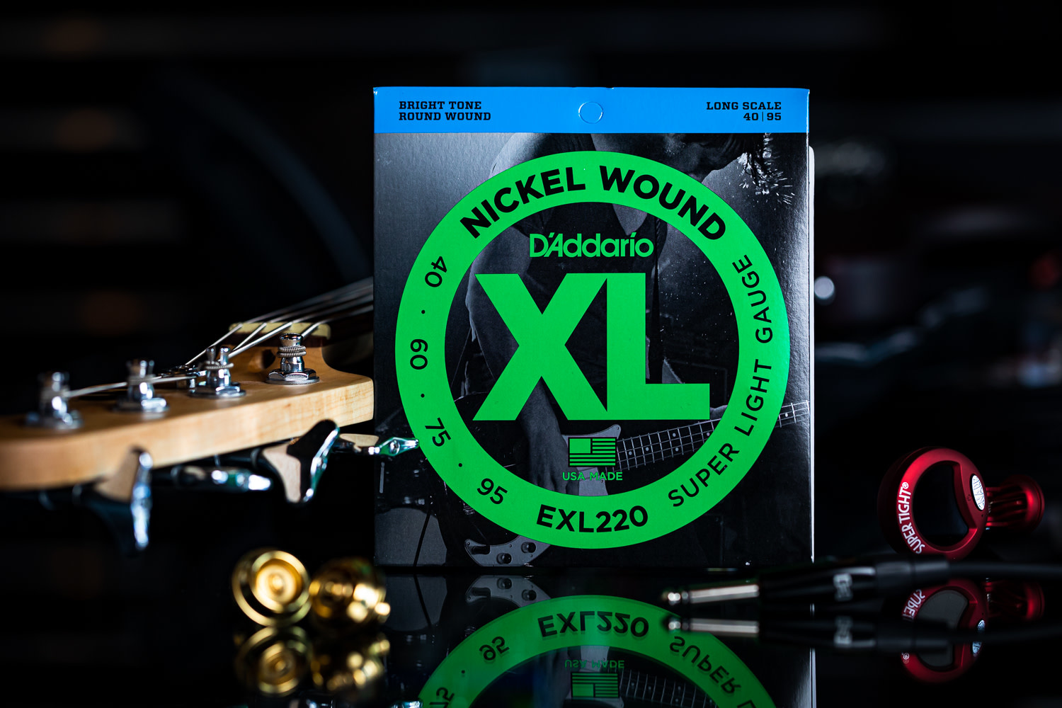 D'Addario XL 40-95 Bass Strings, Nickel Wound - Music Freqs Store