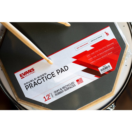 Evans Evans Reel Feel Practice Pad 12" 2-SIDED STANDARD PAD Evans Evans Reel Feel Practice Pad 12" 2-SIDED STANDARD PAD