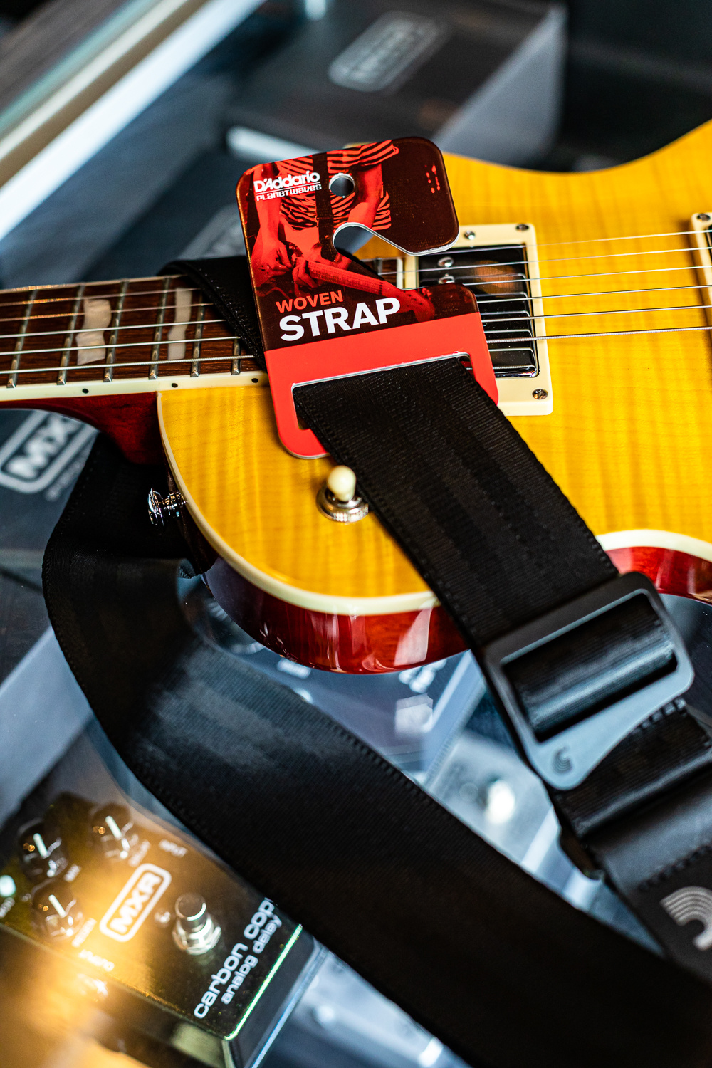 D'Addario D'Addario 50mm Seatbelt Guitar Strap, Black