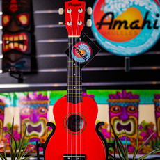 Amahi Amahi  Penguin Tropical Tomato Red Soprano Ukulele