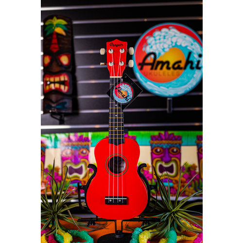 Amahi Amahi Dark Red Penguin Soprano Ukulele Amahi Amahi Dark Red Penguin Soprano Ukulele