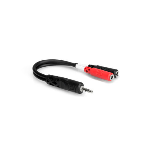 Hosa Stereo Breakout, 3.5 mm TRS to Dual 3.5 mm TSF Hosa Stereo Breakout, 3.5 mm TRS to Dual 3.5 mm TSF