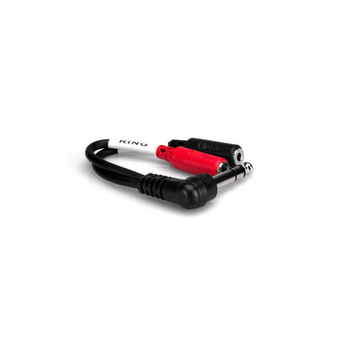 Hosa Y Cable, 1/4 in TRS to Dual 3.5 mm TRSF Hosa Y Cable, 1/4 in TRS to Dual 3.5 mm TRSF