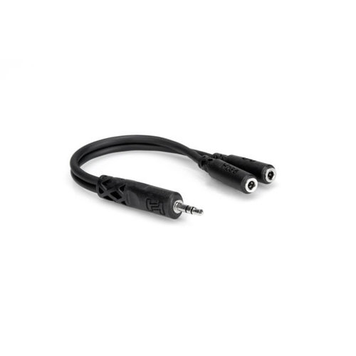 Hosa Y Cable, 3.5 mm TRS to Dual 3.5 mm TRSF Hosa Y Cable, 3.5 mm TRS to Dual 3.5 mm TRSF