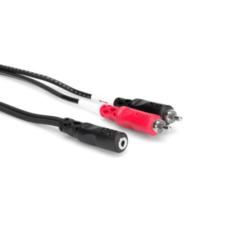 Hosa Stereo Breakout, 3.5 mm TRSF to Dual RCA Hosa Stereo Breakout, 3.5 mm TRSF to Dual RCA