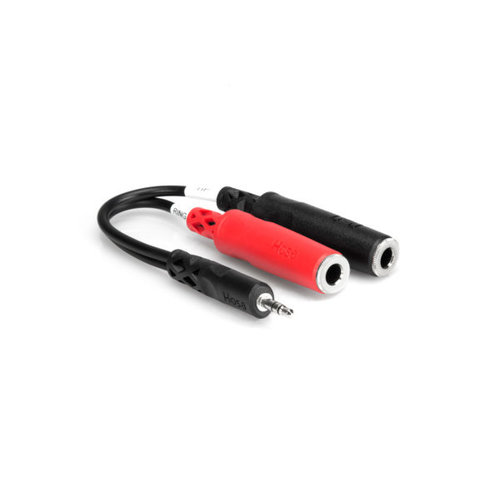 Hosa Stereo Breakout, 3.5 mm TRS to Dual 1/4 in TSF Hosa Stereo Breakout, 3.5 mm TRS to Dual 1/4 in TSF