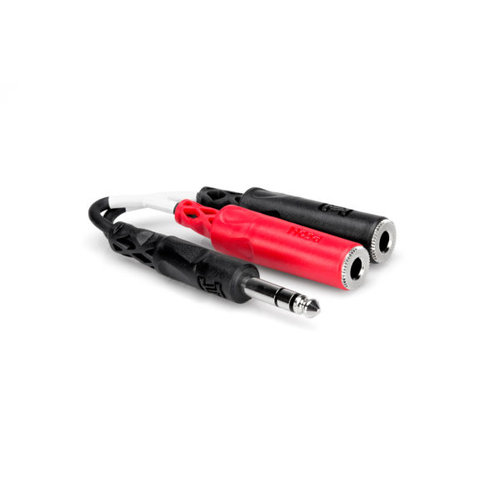 Hosa Stereo Breakout, 1/4 in TRS to Dual 1/4 in TSF Hosa Stereo Breakout, 1/4 in TRS to Dual 1/4 in TSF