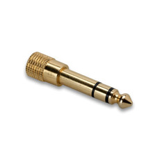 Hosa Headphone Adapter, 3.5 mm TRS to 1/4 in TRS