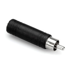 Hosa Adapter, 1/4 in TS to RCA