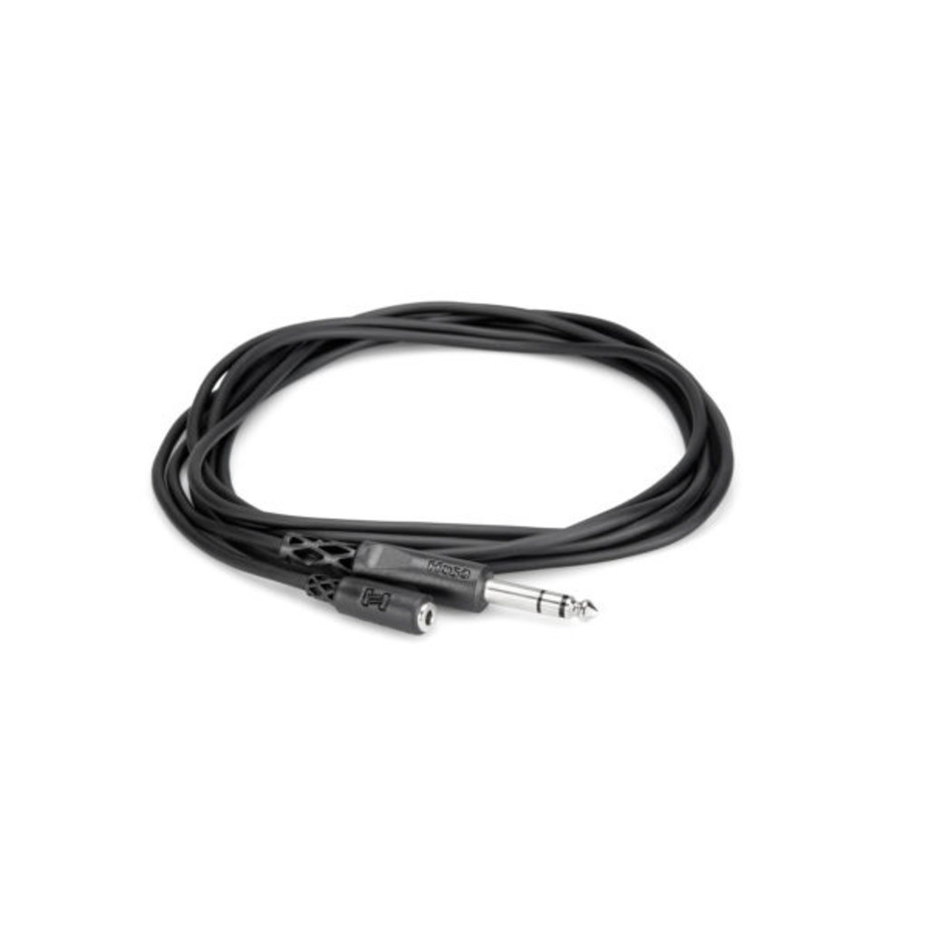 Hosa 10' Headphone Adapter Cable, 3.5 mm TRS to 1/4 in TRS