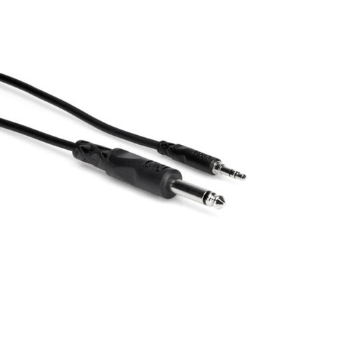 Hosa Mono Interconnect, 1/4 in TS to 3.5 mm TRS, 10 ft Hosa Mono Interconnect, 1/4 in TS to 3.5 mm TRS, 10 ft