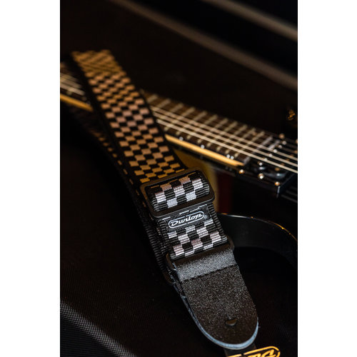 Dunlop CLASSIC BLACK/WHITE CHECK STRAP Dunlop CLASSIC BLACK/WHITE CHECK STRAP