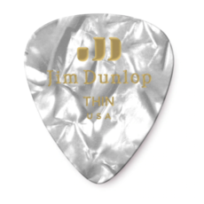 Dunlop Dunlop White Pearl Classic Pick, Thin