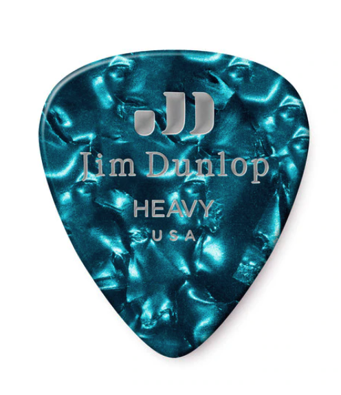 Dunlop Heavy Turquoise Pearl Classic Pick