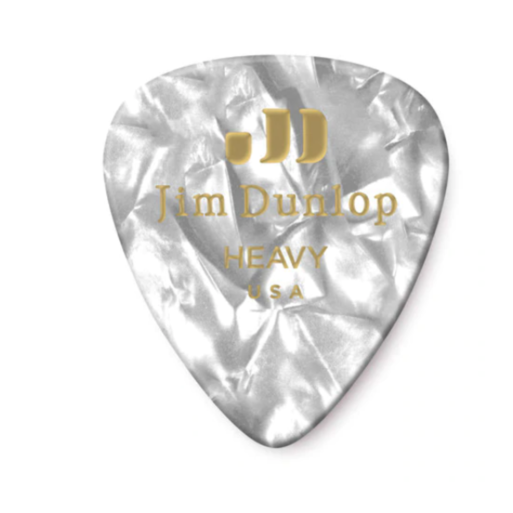 Dunlop Dunlop White Pearl Classic Pick, Heavy