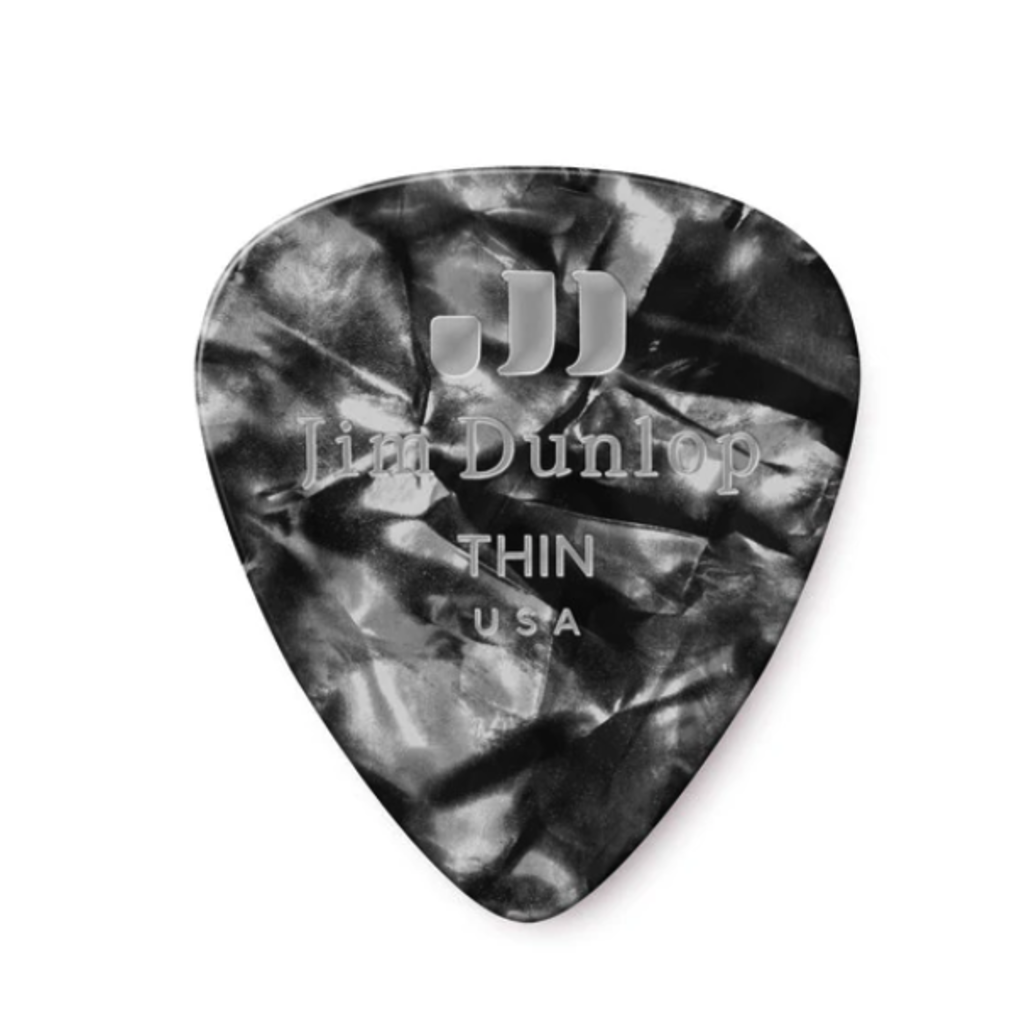 Dunlop Dunlop Black Pearl Classic Guitar Pick, Thin