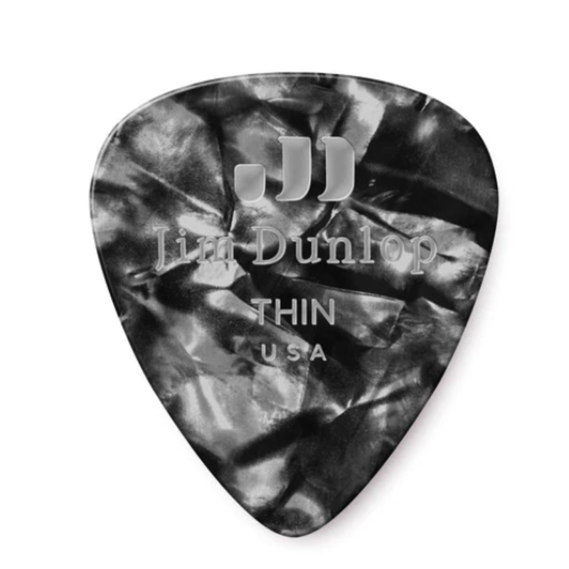 Dunlop Dunlop Black Pearl Classic Guitar Pick, Thin