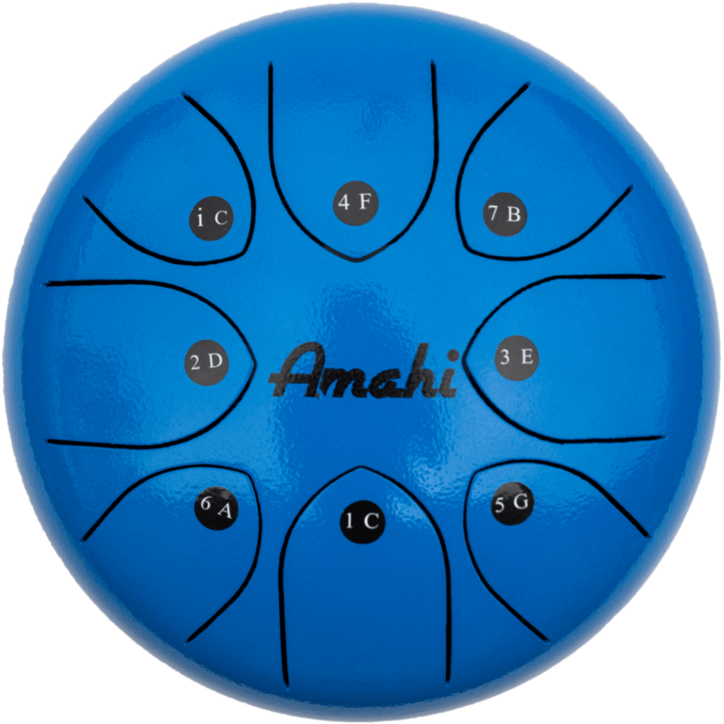 Amahi Amahi 8" Steel Tongue Drum (Blue)