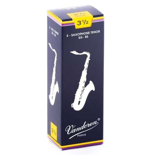 Vandoren Vandoren Tenor Saxaphone Reeds 3.5 Box/5 Vandoren Vandoren Tenor Saxaphone Reeds 3.5 Box/5