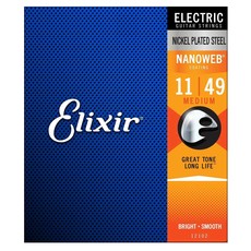 Elixir Elixir 11-49 NANOWEB Coated Electric Guitar Strings, Nickel Plated Steel