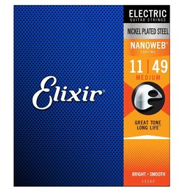 Elixir Elixir 11-49 NANOWEB Coated Electric Guitar Strings, Nickel Plated Steel