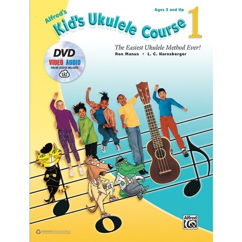 Alfred Music Kid’s Ukulele CRS 1 Book DVD and AVCO Alfred Music Kid’s Ukulele CRS 1 Book DVD and AVCO