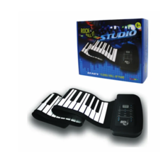 MukikiM Rock & Roll It Piano - Roll-Up Portable Piano for Kids
