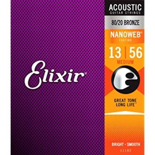 Elixir Elixir Medium Acoustic Guitar Strings .013 - .056 Elixir Elixir Medium Acoustic Guitar Strings .013 - .056