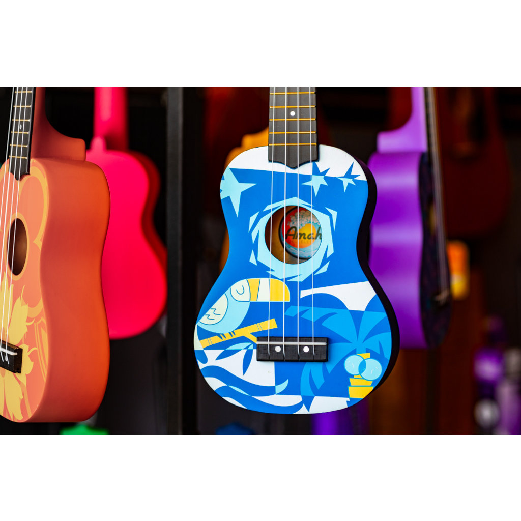 Amahi Amahi Soprano Ukulele with Blue Bird Design